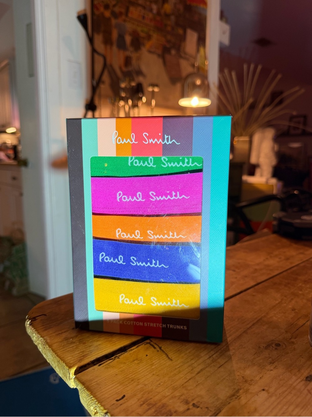 Paul Smith Multicolor Trunk 5-Pack — Green Pink Orange Purple Yellow Waistbands - Picture 4 of 4